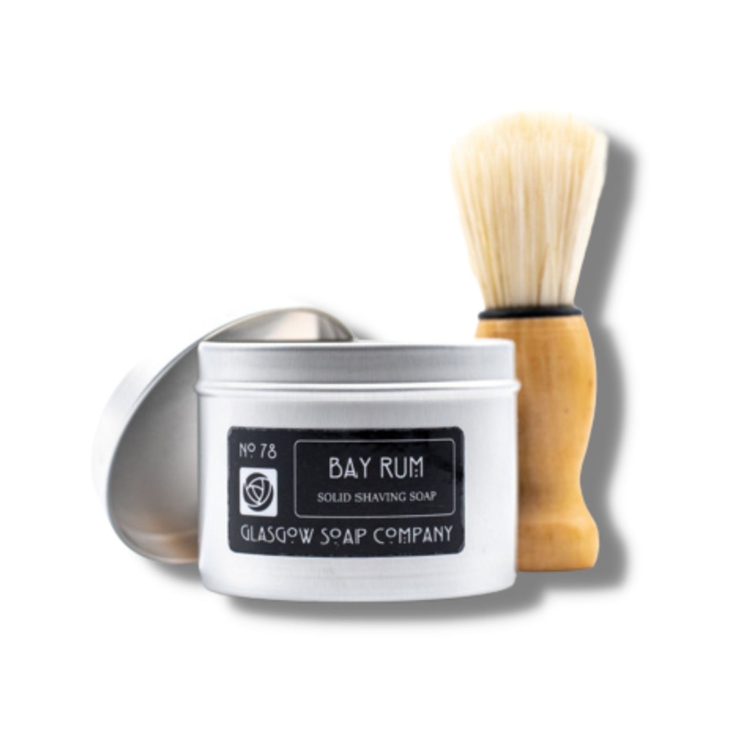 Bay Rum Shaving Soap and Vegan Brush Gift Set - GS12