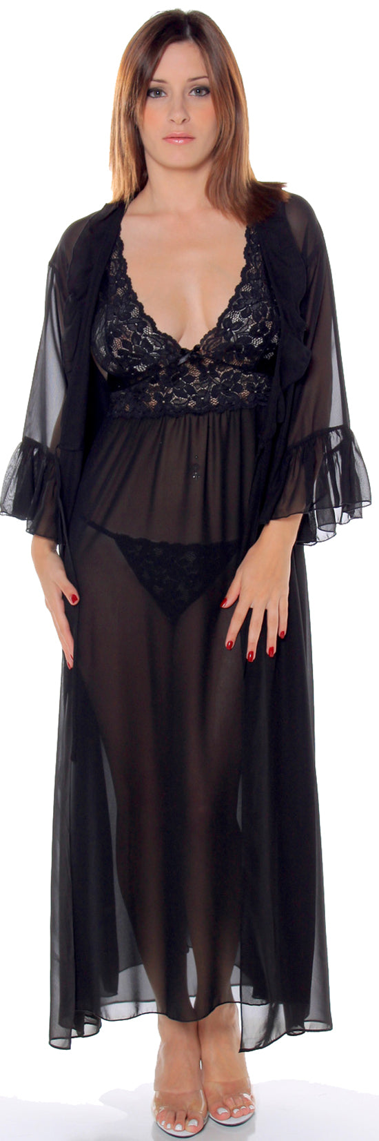 Women's Chiffon Long Robe #3074