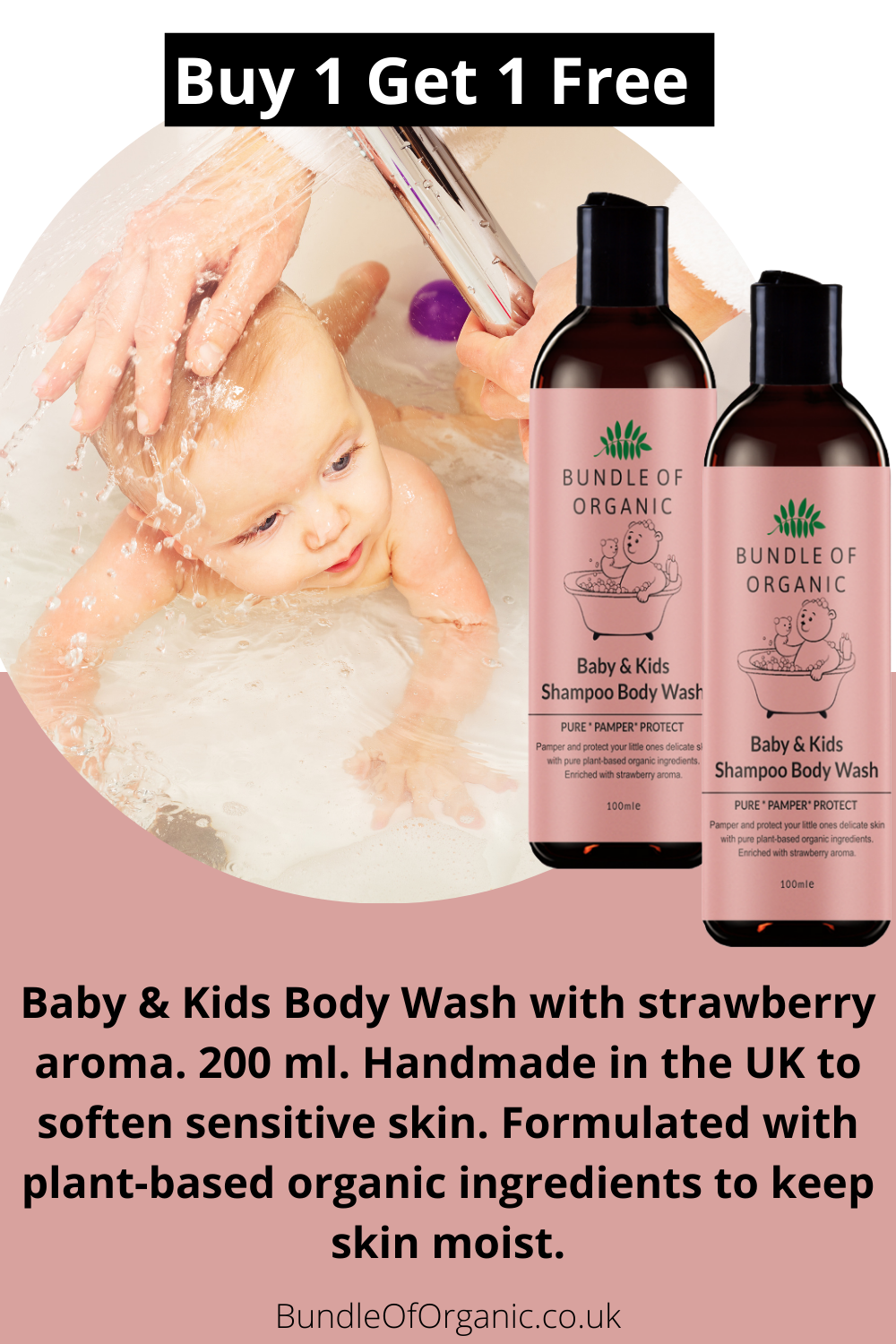 Baby & Kids Strawberry Body Wash – 200ML