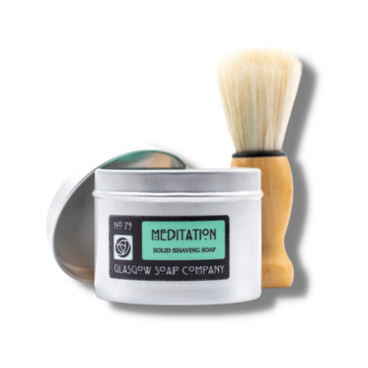 Meditation Shaving Soap and Vegan Brush Set - GS11