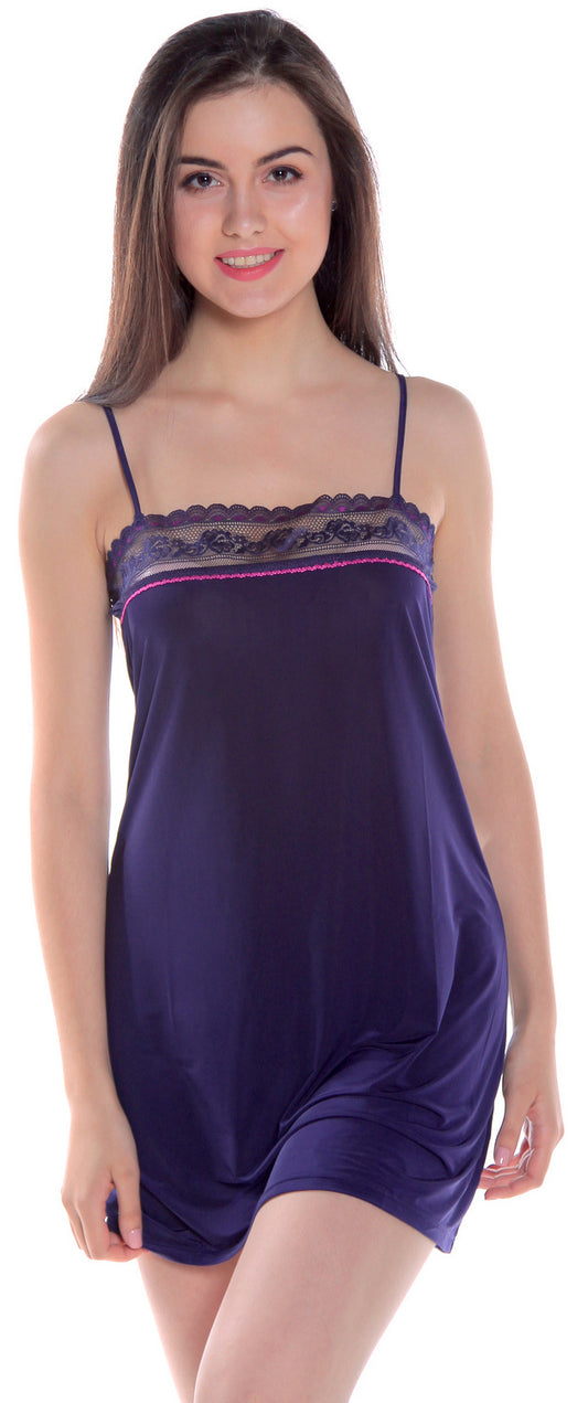 Women's microfiber knit chemise #4113