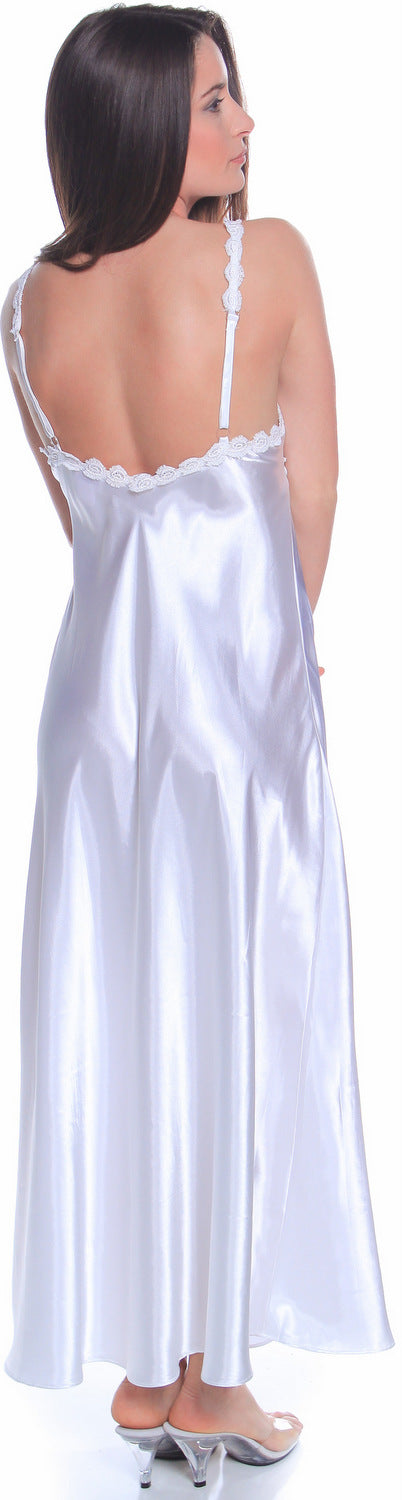 Women's Silky Nightgown With Venice Lace #6010