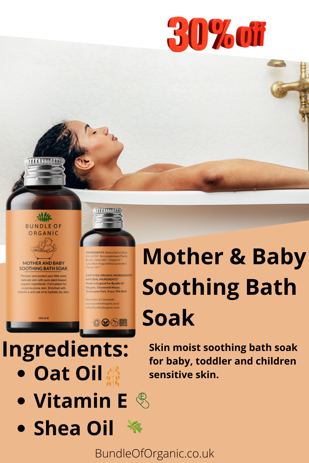 Mother & Baby Soothing Bath Soak – 100ML