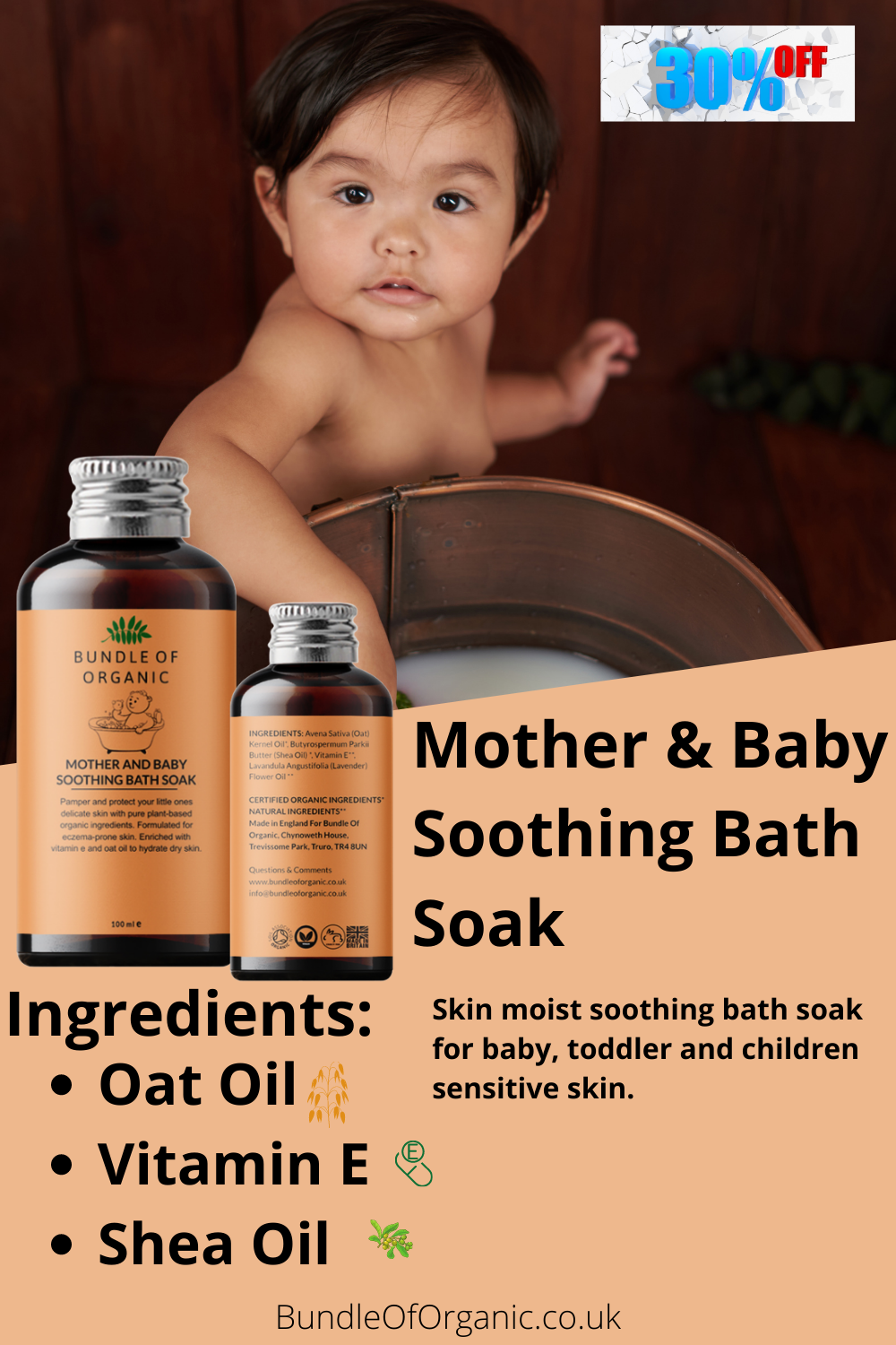 Mother & Baby Soothing Bath Soak – 100ML