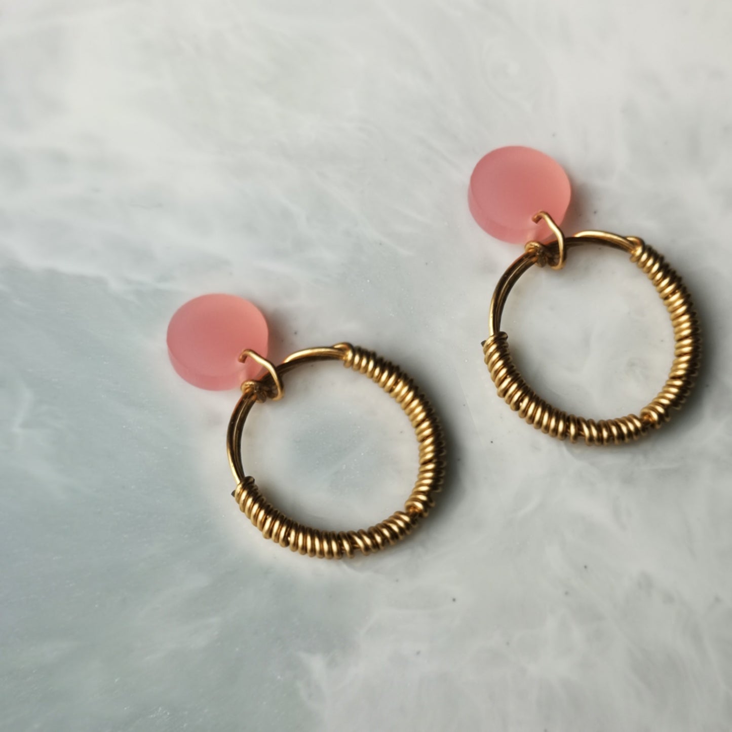 Wrapped Hoop Earrings - BYB07