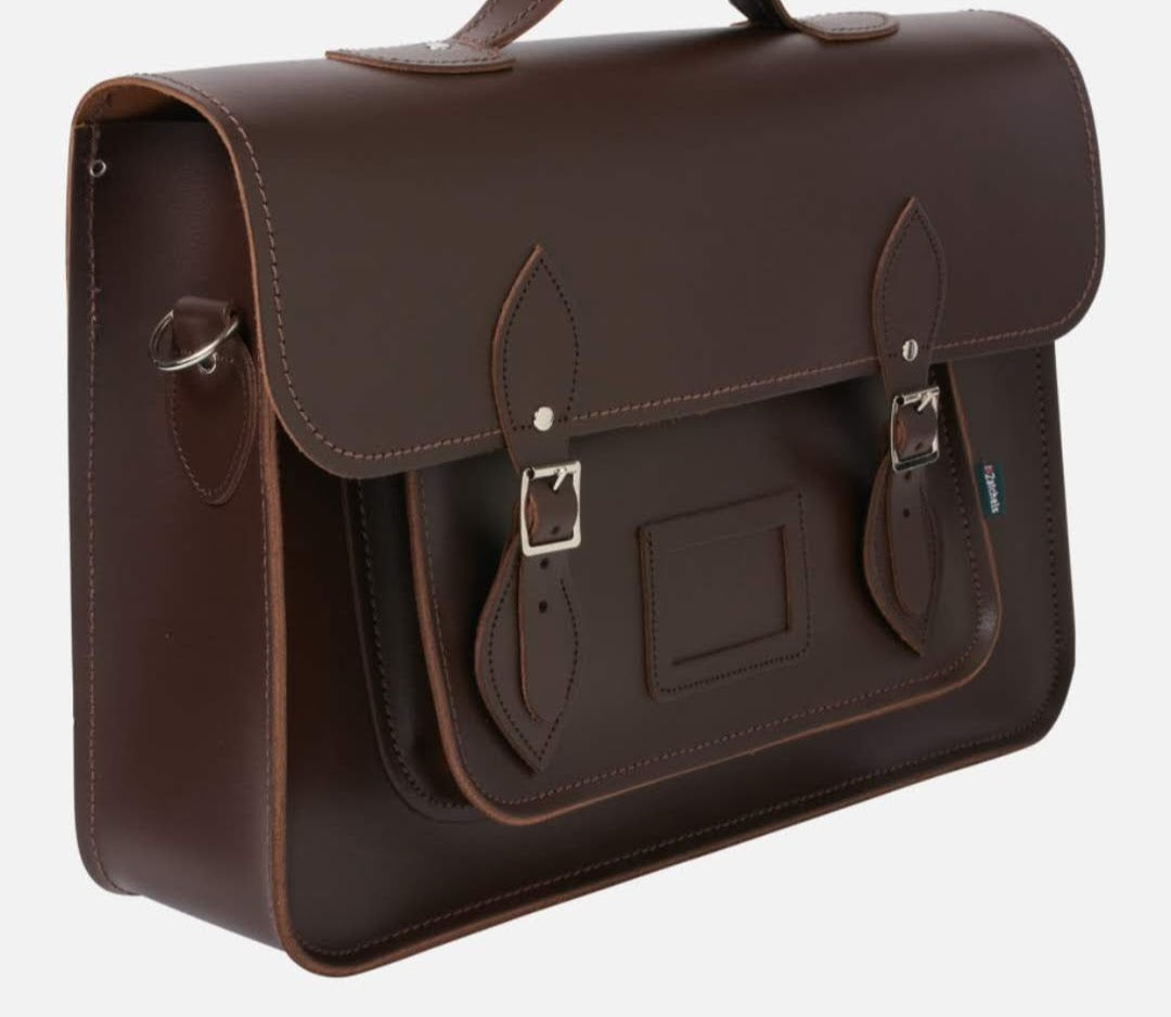 14.5'' Leather Satchel Backpack - ZA006