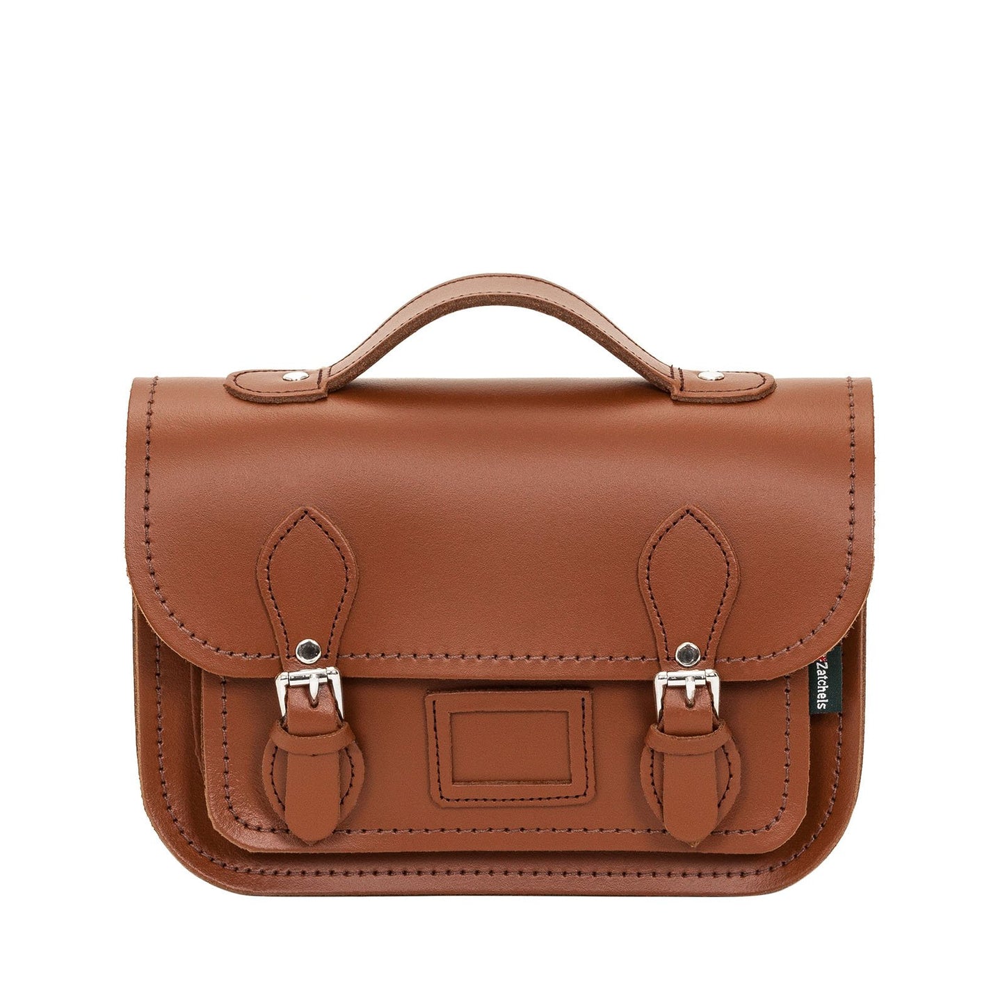 Leather Midi Satchel Bags - ZA005